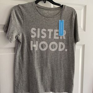 NWT Draper James Sisterhood Grey Tee